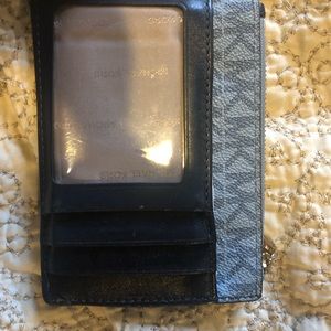blue michael kors wallet- great condition